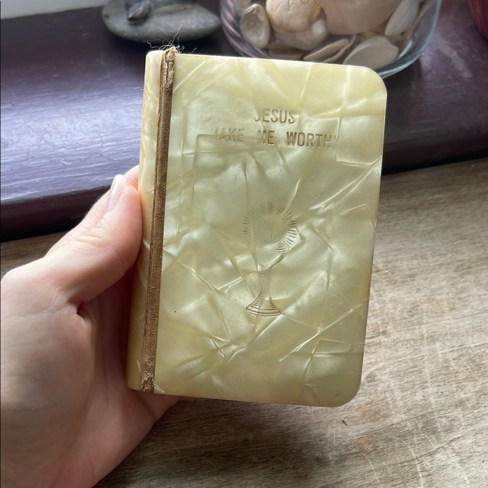 Vintage Religious Book with Cream Cover for kids